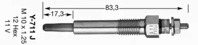 Свеча накаливания (NGK: 4467)